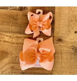 Beyond Creations Beyond Creations- Light Coral Grosgrain Knot Bow
