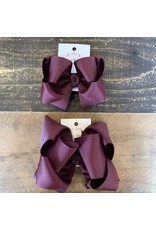 One Stop Bow Shop OS- Maroon Stacked Grosgrain Bow