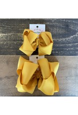 OS- Mustard Stacked Grosgrain Bow