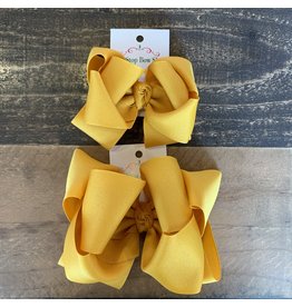 One Stop Bow Shop OS- Mustard Stacked Grosgrain Bow