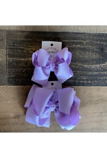 OS- Lavender Stacked Grosgrain Bow