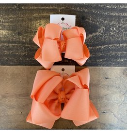One Stop Bow Shop OS- Peach Stacked Grosgrain Bow