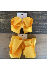 OS- Yellow Gold Stacked Grosgrain Bow