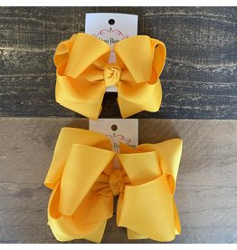 One Stop Bow Shop OS- Yellow Gold Stacked Grosgrain Bow