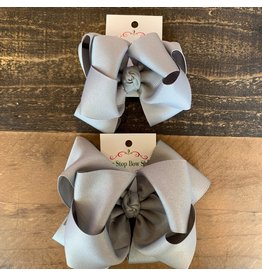 One Stop Bow Shop OS- Silver Stacked Grosgrain Bow