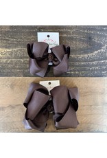 OS- Brown Stacked Grosgrain Bow