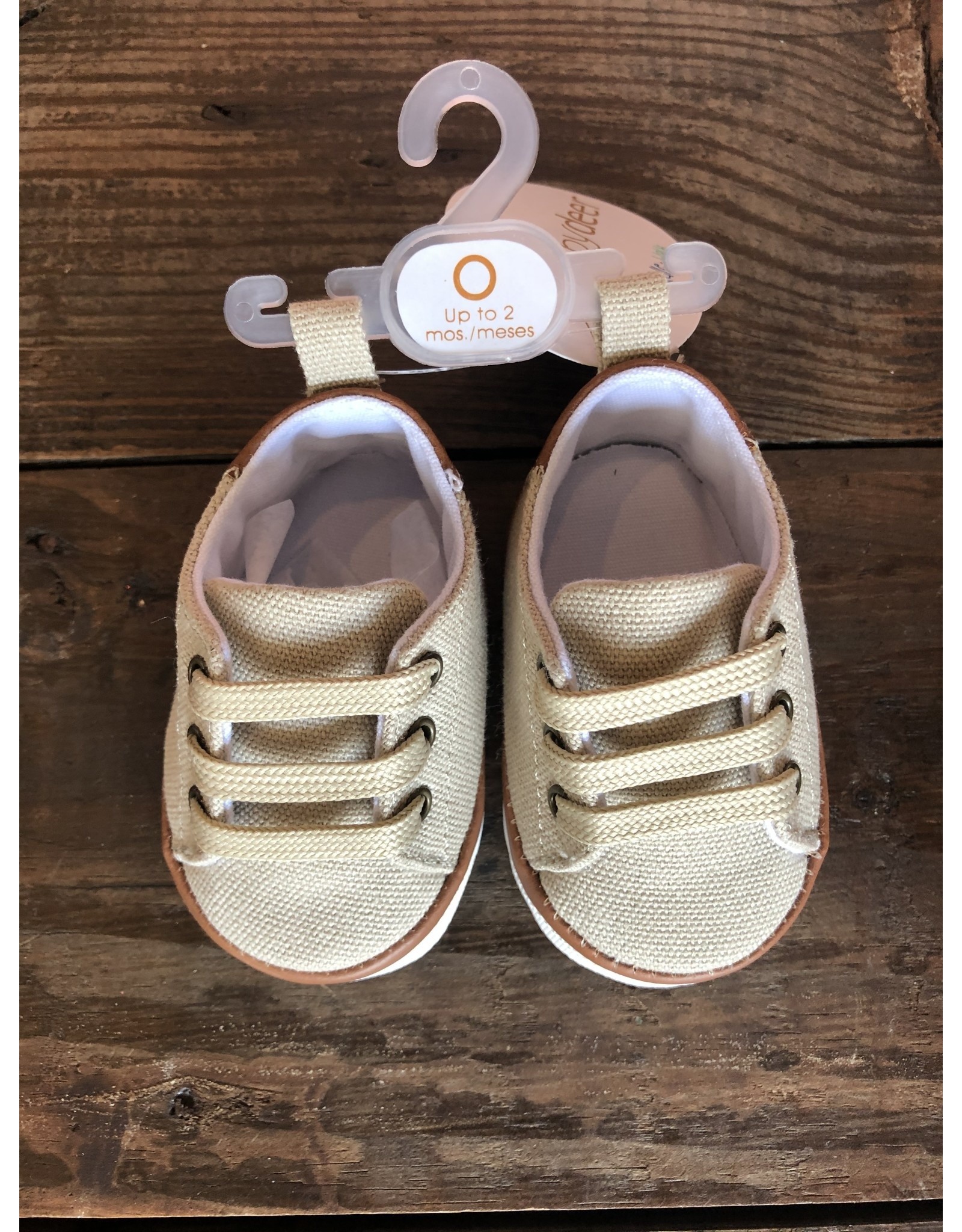 tan canvas sneakers
