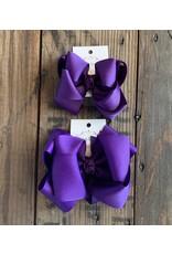 One Stop Bow Shop OS - Purple Stacked Grosgrain Bow