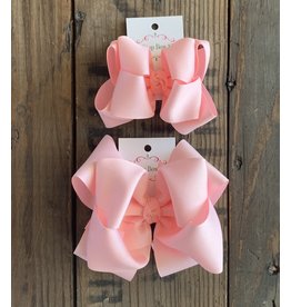 One Stop Bow Shop OS - Baby Pink Stacked Grosgrain Bow