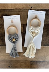 Chewable Charm- Celeste Macrame Teether+Bead