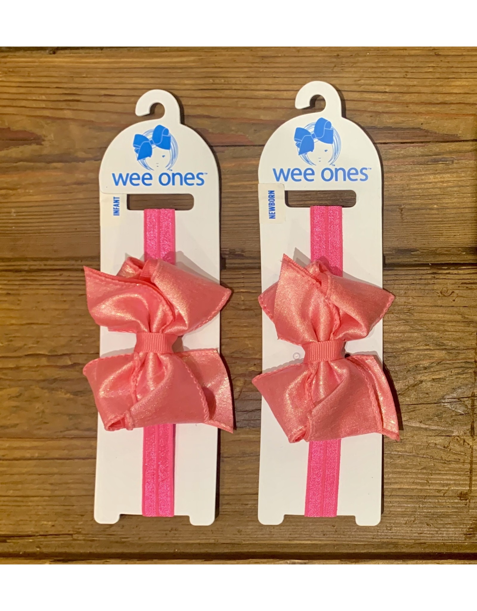 Wee Ones- Pink X-Small Opal Irr/GG Overlay Headband