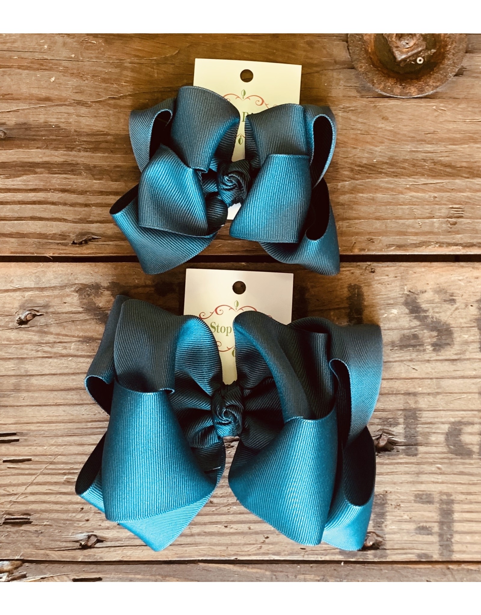 One Stop Bow Shop OS - Deep Ocean Stacked Grosgrain Bow