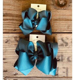 One Stop Bow Shop OS - Deep Ocean Stacked Grosgrain Bow