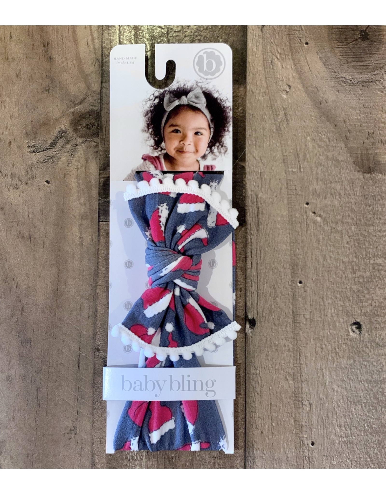 Baby Bling - Trimmed Knot HO HO Bow