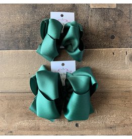 OS- Forest Stacked Grosgrain Bow