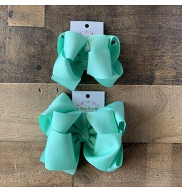 One Stop Bow Shop OS - Mermaid Green Stacked Grosgrain Bow