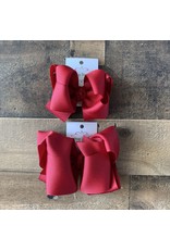 One Stop Bow Shop OS- Cranberry Juice Stacked Grosgrain Bow