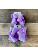 One Stop Bow Shop OS - Light Orchid Stacked Grosgrain Bow