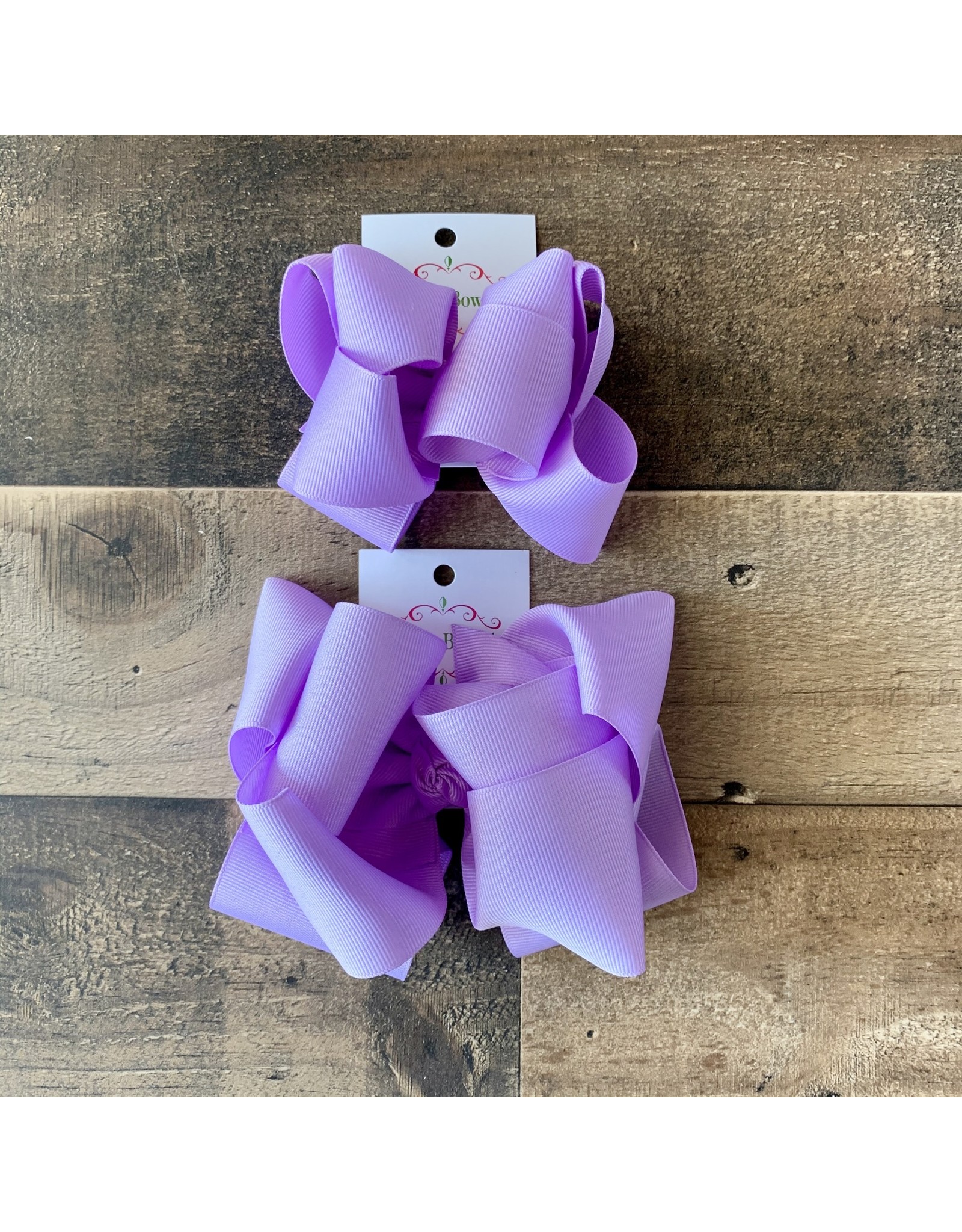 OS - Light Orchid Stacked Grosgrain Bow