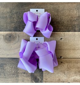 One Stop Bow Shop OS - Light Orchid Stacked Grosgrain Bow