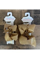 Beyond Creations Beyond Creations - Gold Glitter Metallic Bow on 1/4 HB