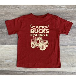 Camo Trucks Shirt: Burgundy