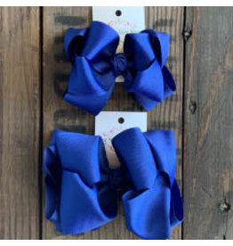 OS - Royal Stacked Grosgrain Bow