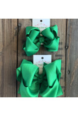 One Stop Bow Shop OS - Emerald Stacked Grosgrain Bow