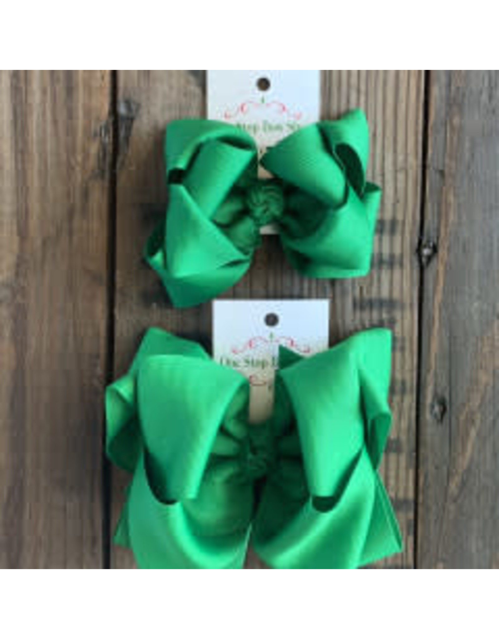 One Stop Bow Shop OS - Emerald Stacked Grosgrain Bow