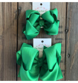 OS - Emerald Stacked Grosgrain Bow