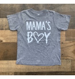 Mama's Boy TShirt: Gray