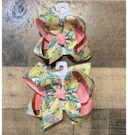 Beyond Creations Beyond Creations- Two Tone Specialty Knot Bow: Pink/Green