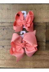 Beyond Creations Beyond Creations- Shell Pink Grosgrain Knot Bow
