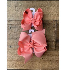 Beyond Creations Beyond Creations- Shell Pink Grosgrain Knot Bow