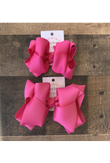 One Stop Bow Shop OS - Raspberry Rose Stacked Grosgrain Bow