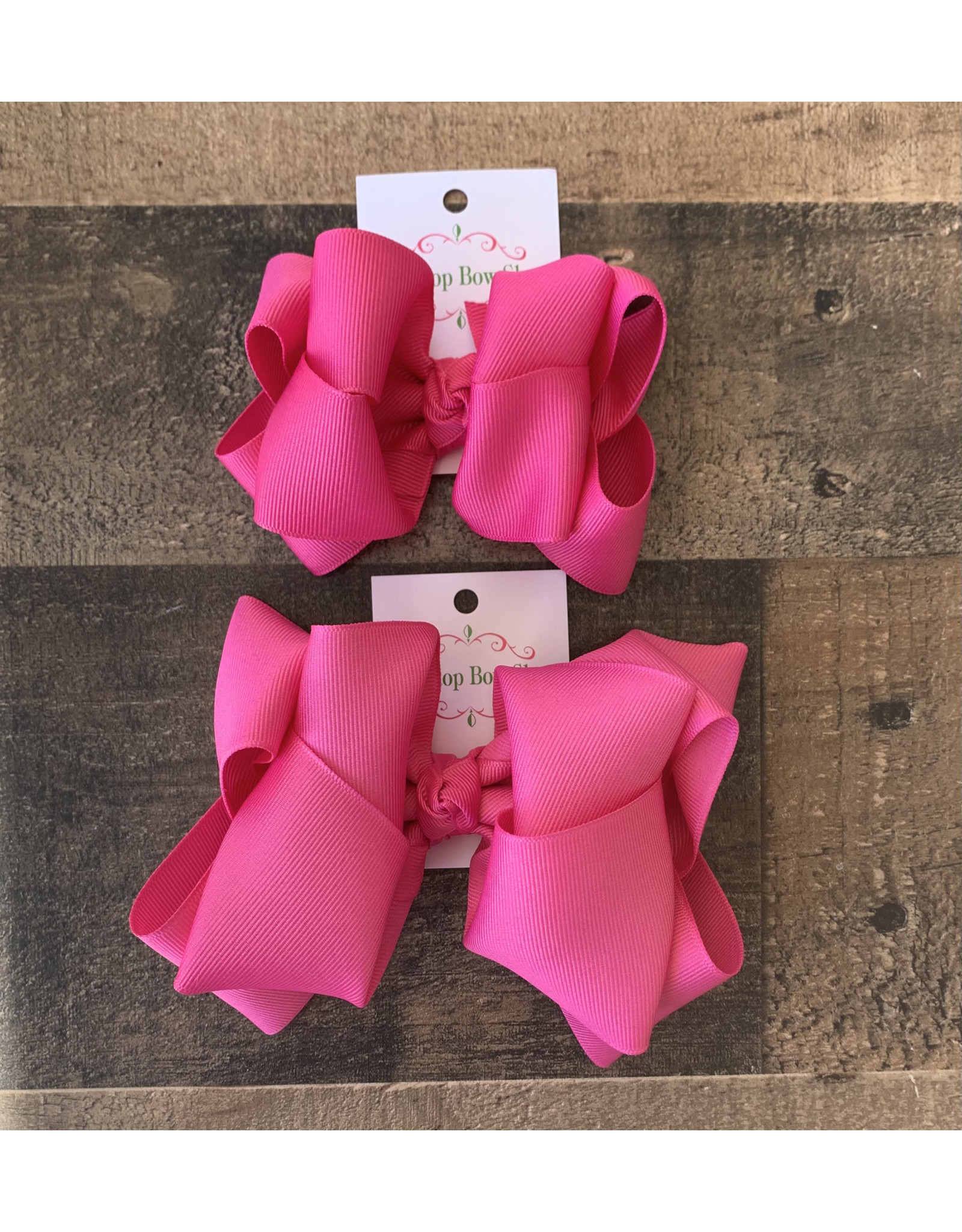 One Stop Bow Shop OS - Raspberry Rose Stacked Grosgrain Bow