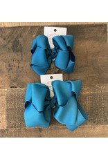 One Stop Bow Shop OS - Peacock Stacked Grosgrain Bow