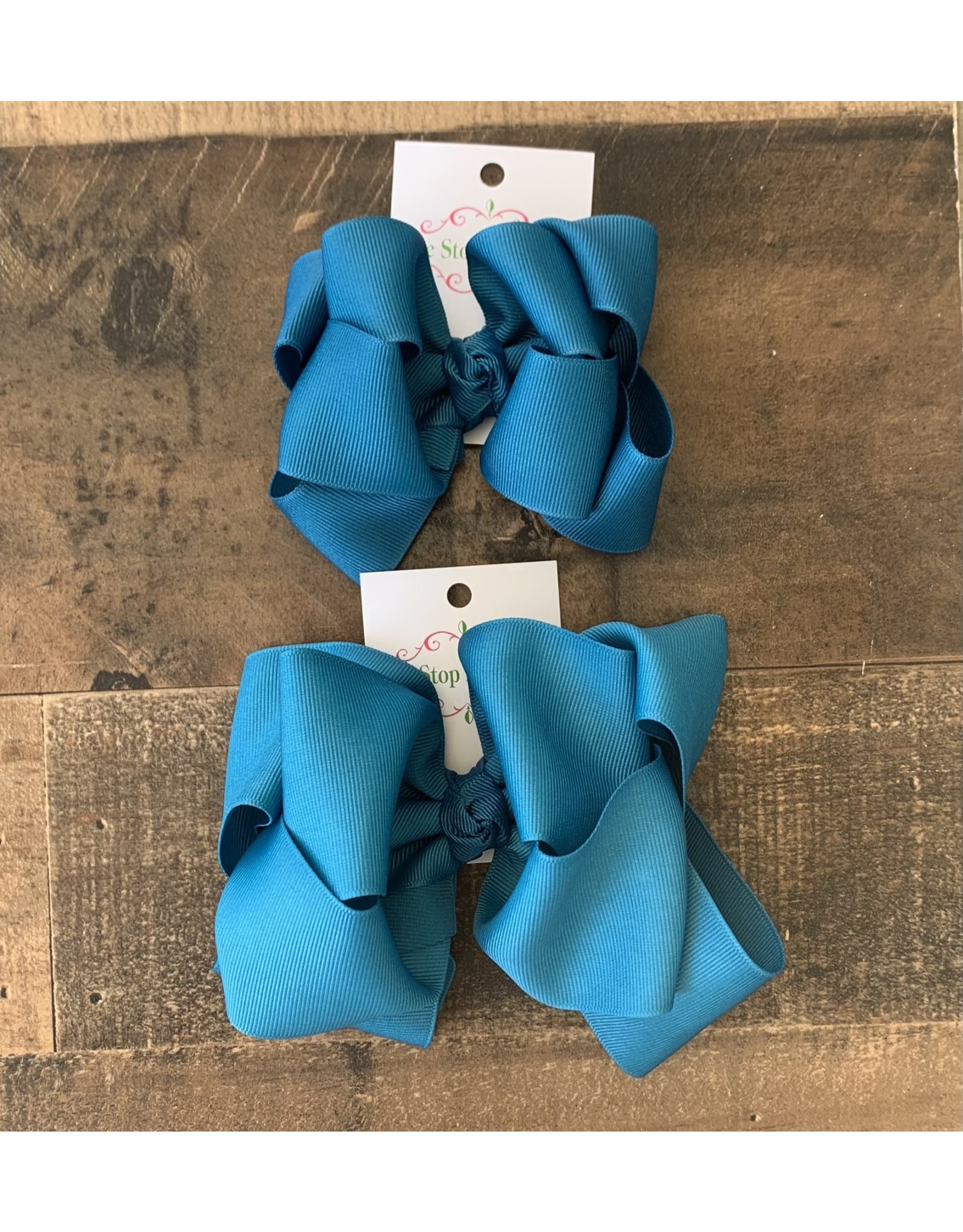 One Stop Bow Shop OS - Peacock Stacked Grosgrain Bow