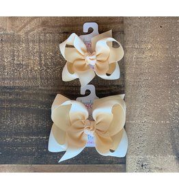 Beyond Creations Beyond Creations- Nude Grosgrain Knot Bow