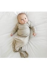Brave Little Ones Brave Little Ones- Taupe Ribbed Knotted Gown 0/3M