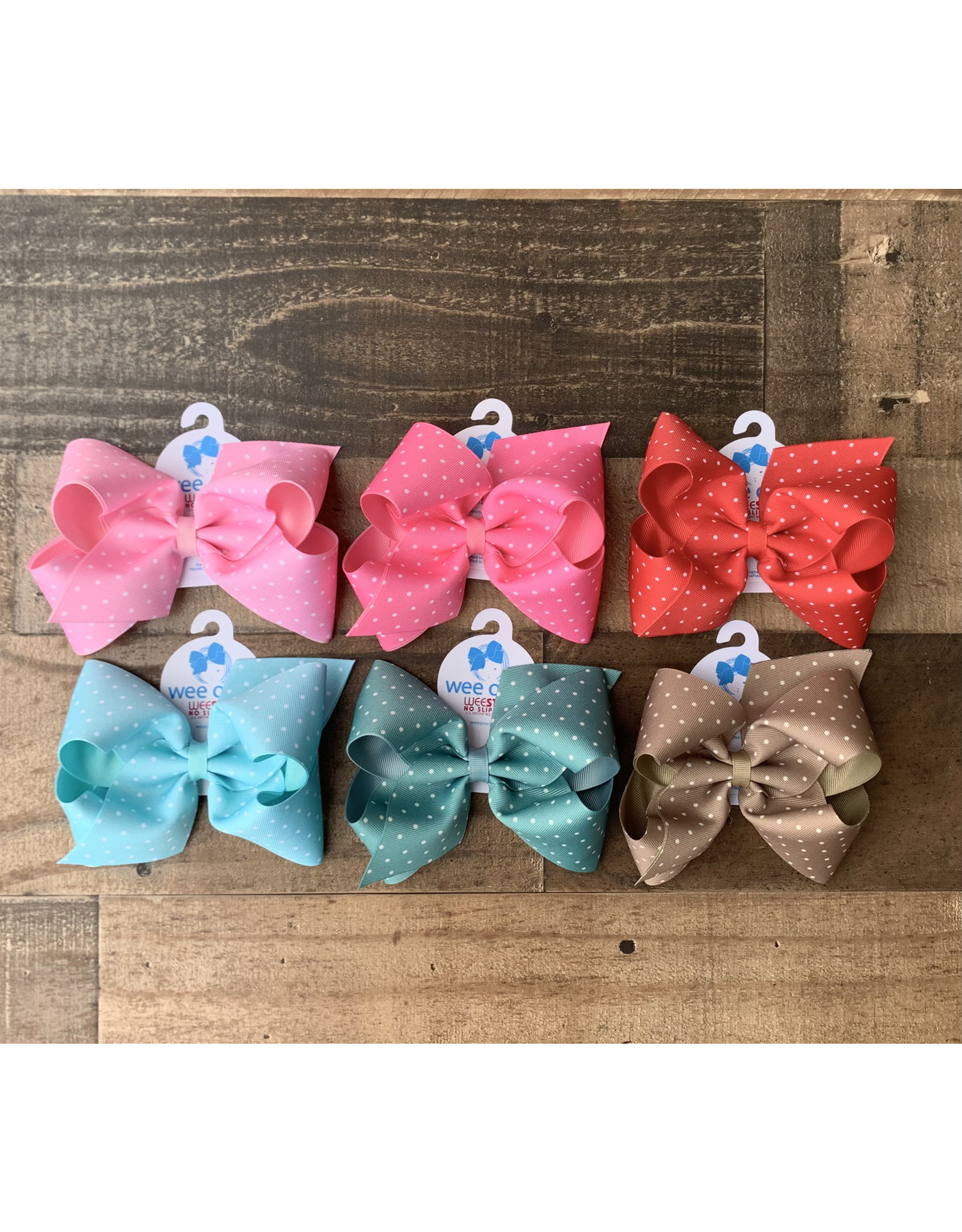 Wee Ones - King Tiny Dot Overlay Bow: