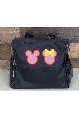 Mickey & Minnie Mouse Applique Diaper/Utility Backpack