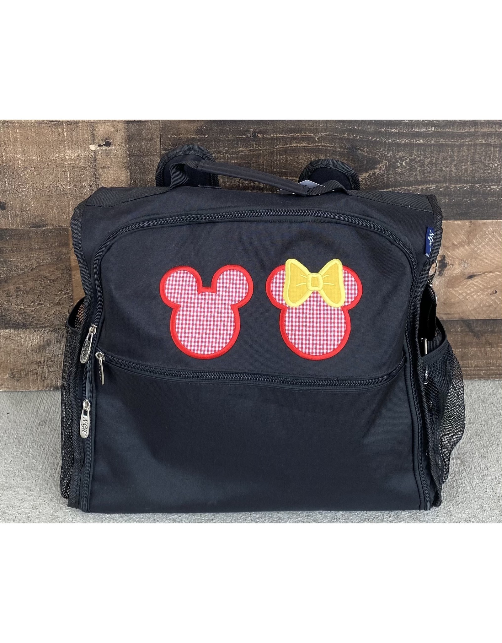 Mickey & Minnie Mouse Applique Diaper/Utility Backpack