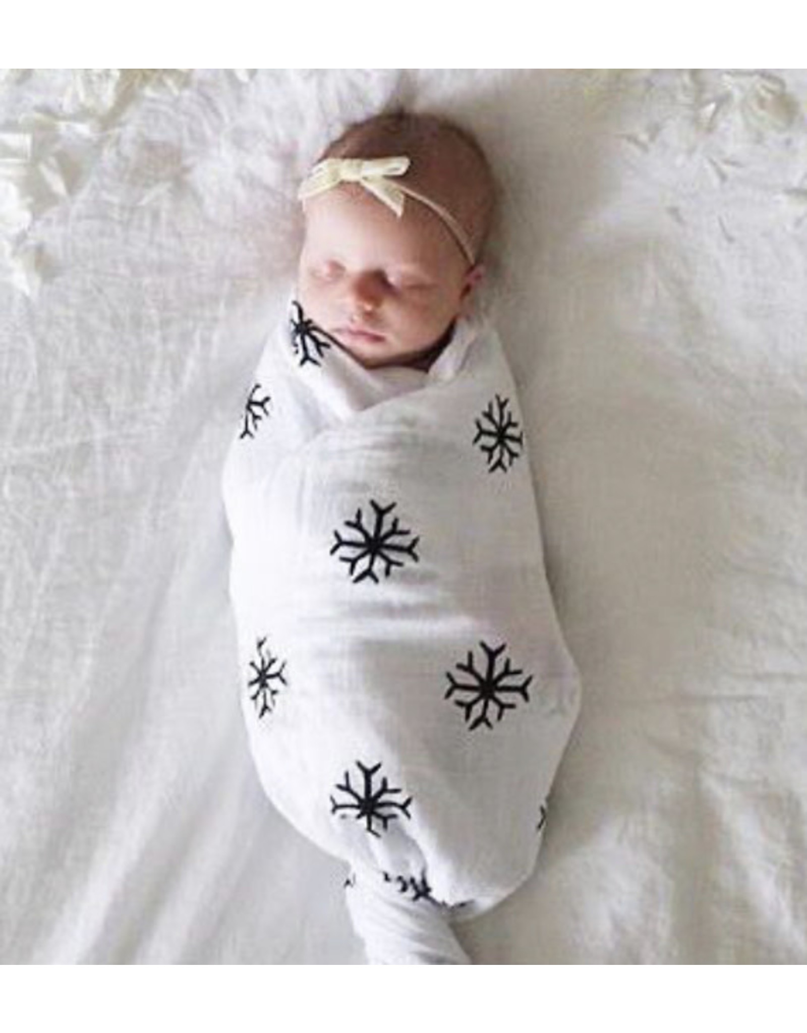 Modern Burlap Modern Burlap- Snowflake Swaddle