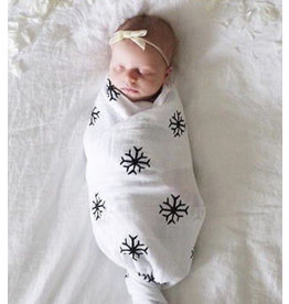 Modern Burlap Modern Burlap- Snowflake Swaddle