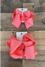 OS- Watermelon Stacked Grosgrain Bow