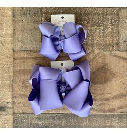 One Stop Bow Shop OS- Lilac Stacked Grosgrain Bow