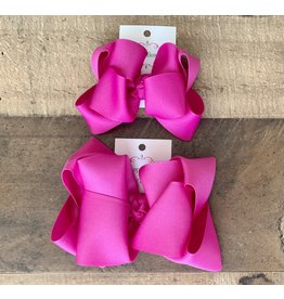 OS- Wild Berry Stacked Grosgrain Bow