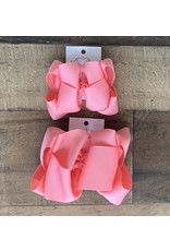 One Stop Bow Shop OS- Pink Lemonade Stacked Grosgrain Bow