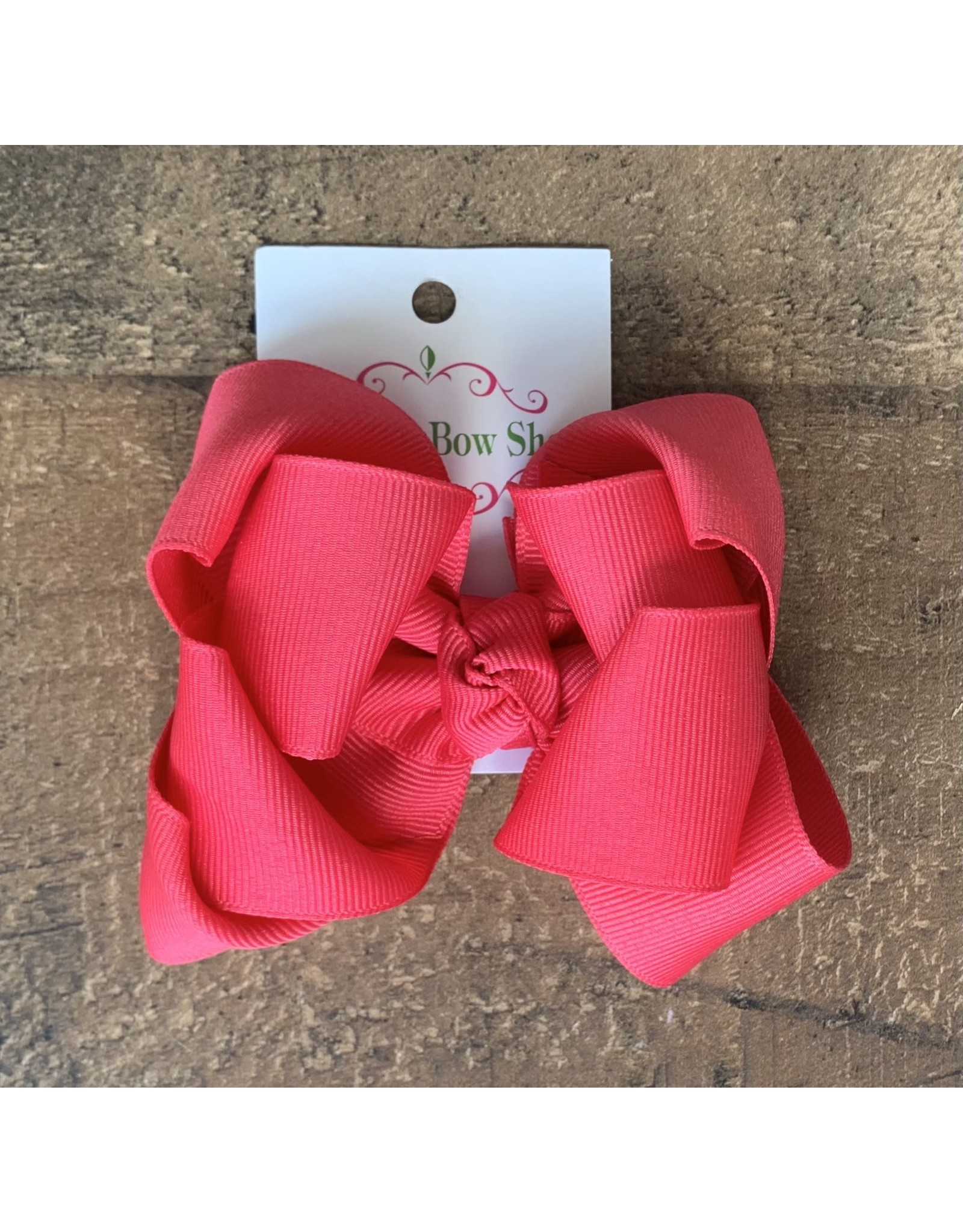 OS- Strawberry Punch Stacked Grosgrain Bow
